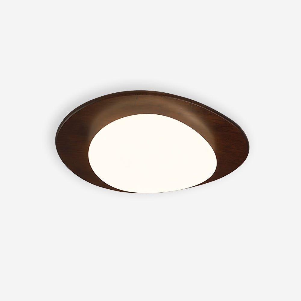 Pebble Ceiling Light | Walnut Wood & Acrylic | 38cm/58cm Diameter