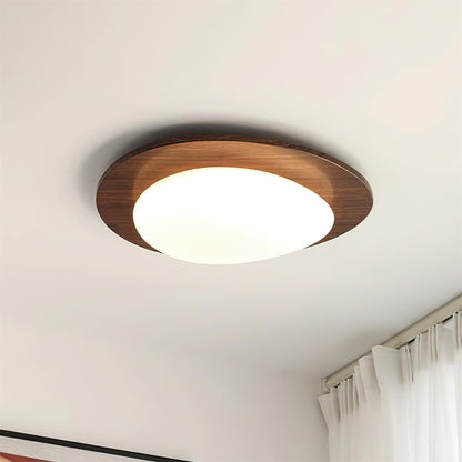 Pebble Ceiling Light | Walnut Wood & Acrylic | 38cm/58cm Diameter