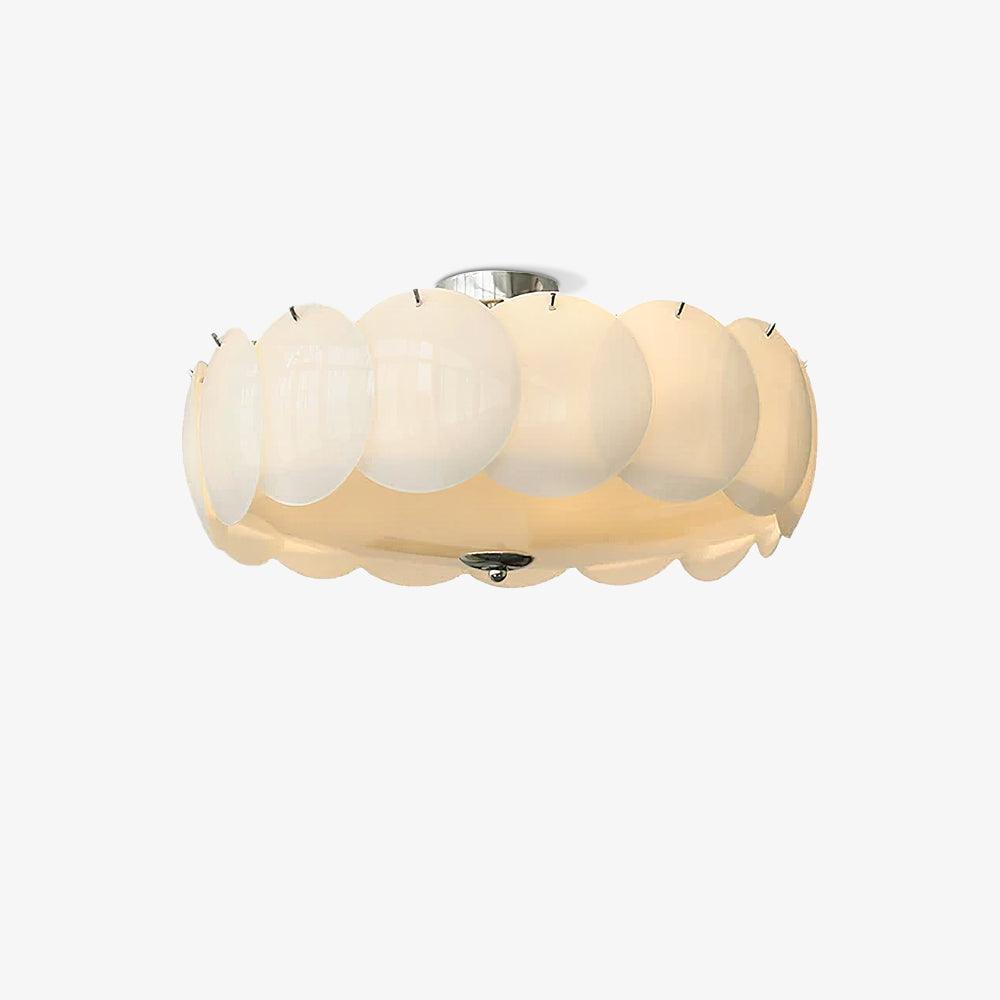 Pembridge Ceiling Light | Gold Metal & White Glass | Multiple Sizes