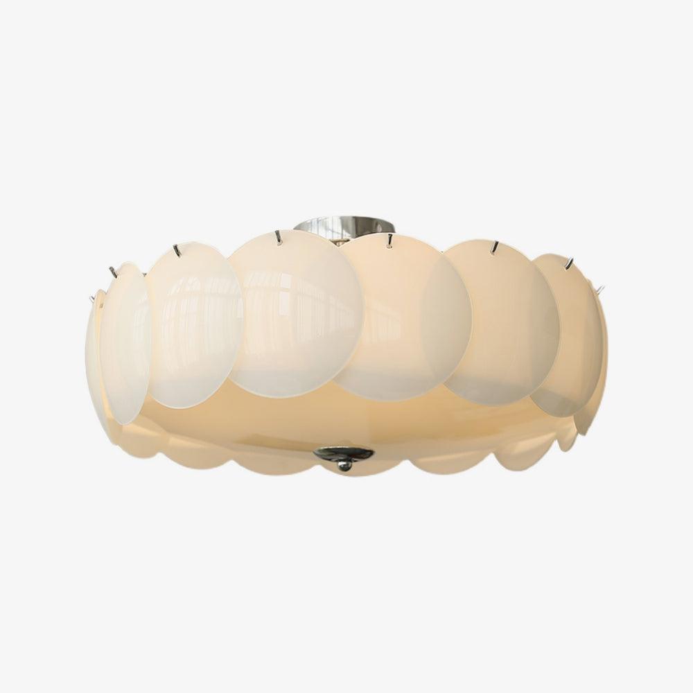 Pembridge Ceiling Light | Gold Metal & White Glass | Multiple Sizes