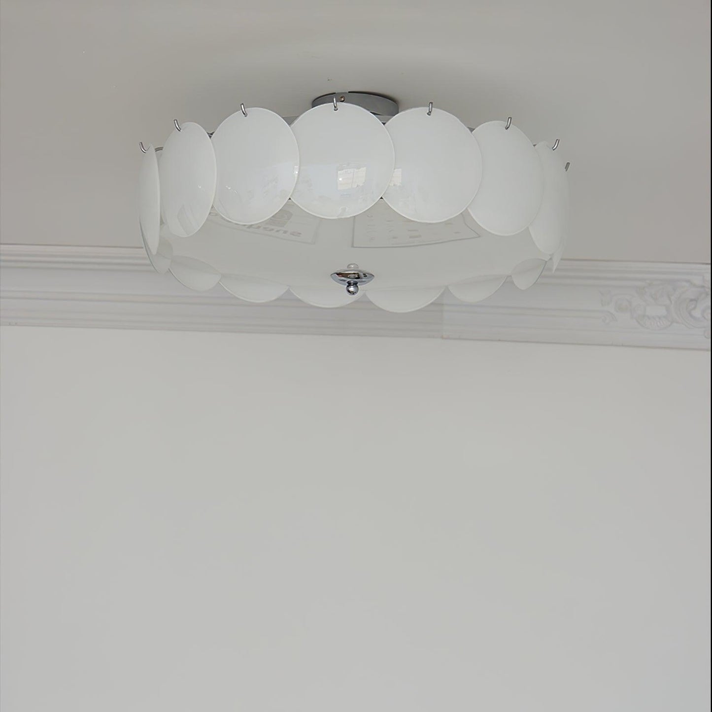 Pembridge Ceiling Light | Gold Metal & White Glass | Multiple Sizes
