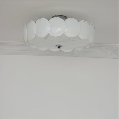 Pembridge Ceiling Light | Gold Metal & White Glass | Multiple Sizes