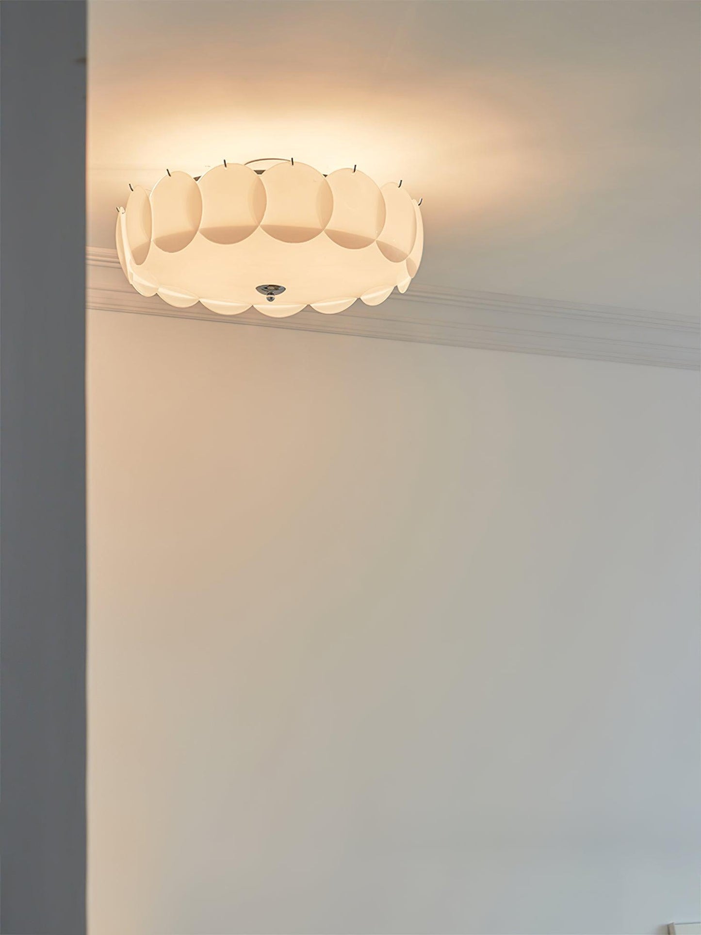 Pembridge Ceiling Light | Gold Metal & White Glass | Multiple Sizes