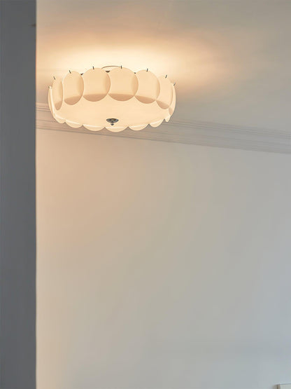 Pembridge Ceiling Light | Gold Metal & White Glass | Multiple Sizes