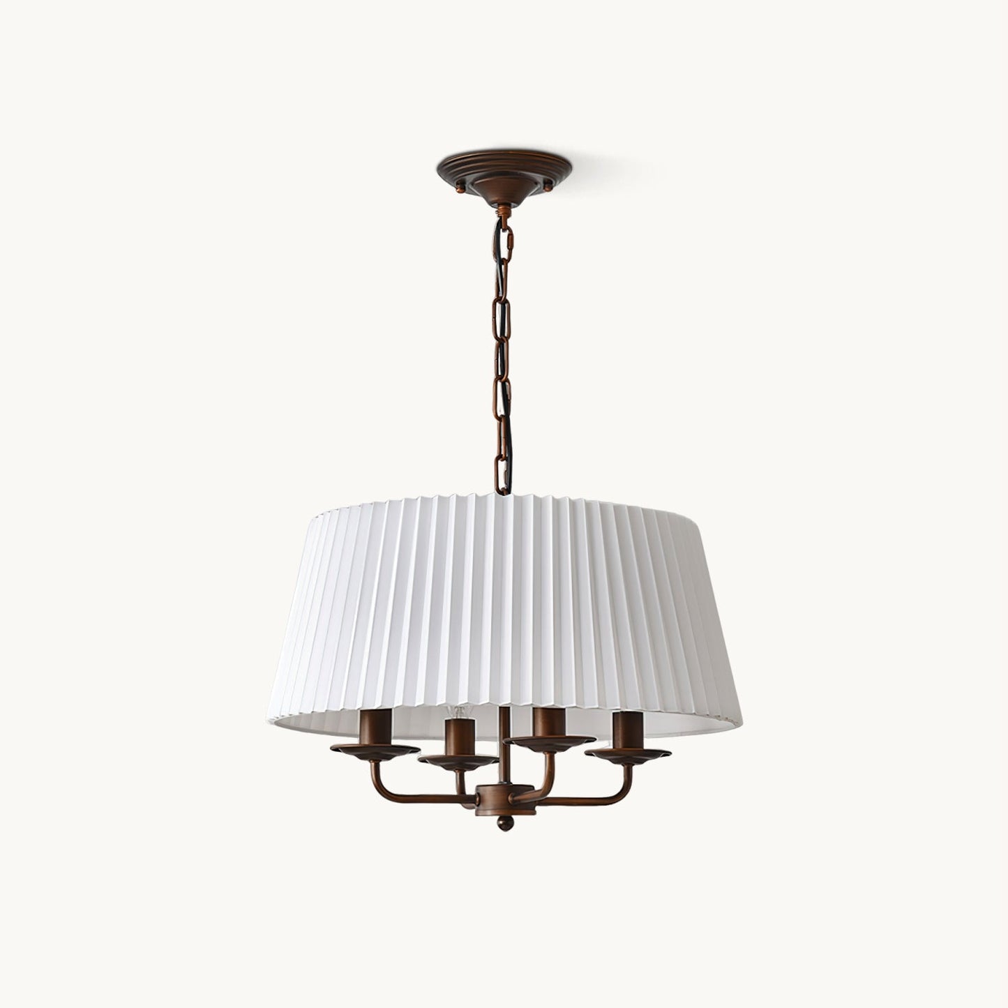 Pembroke Chandelier | Antique Bronze Metal | 4-Light