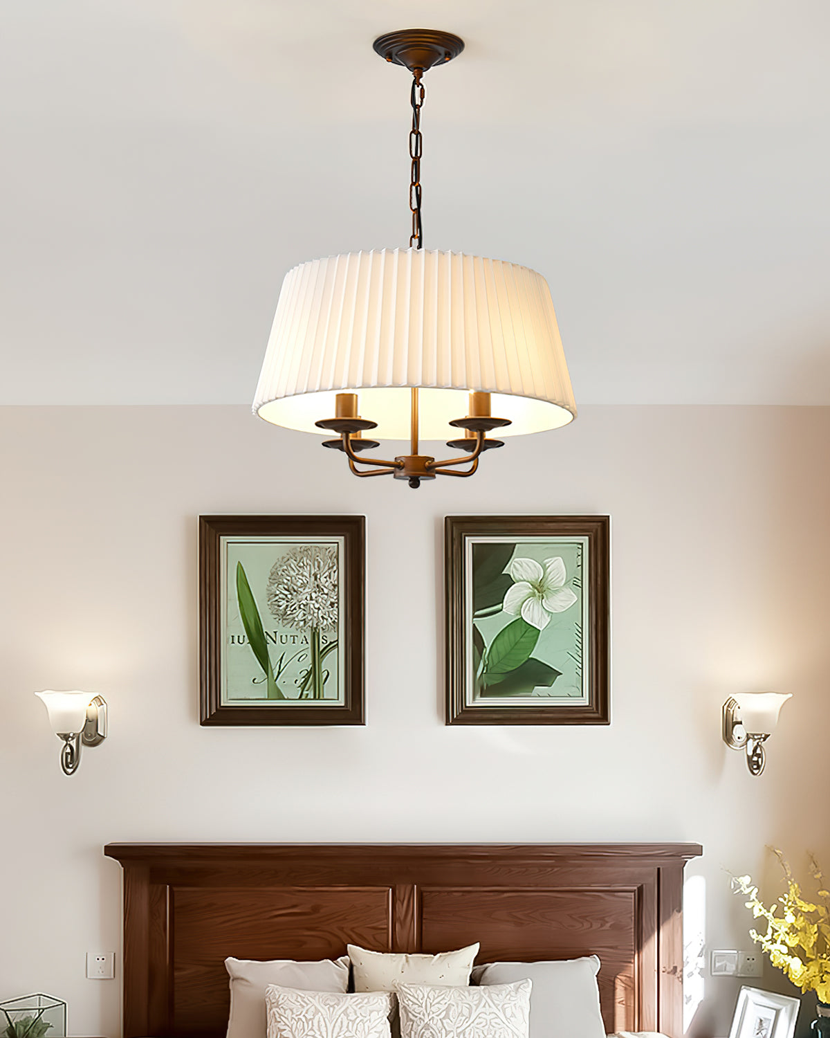 Pembroke Chandelier | Antique Bronze Metal | 4-Light