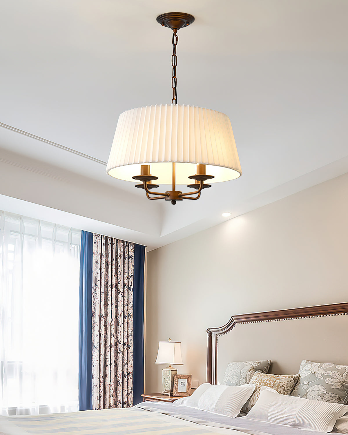Pembroke Chandelier | Antique Bronze Metal | 4-Light