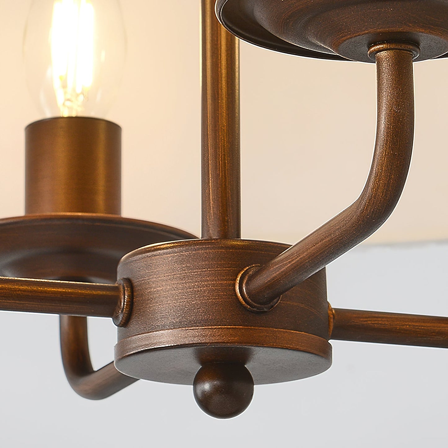 Pembroke Chandelier | Antique Bronze Metal | 4-Light