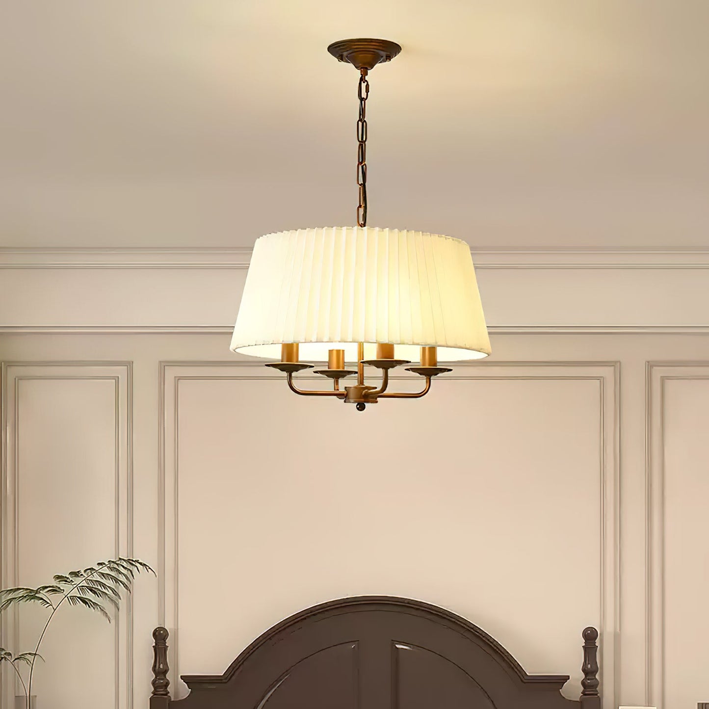 Pembroke Chandelier | Antique Bronze Metal | 4-Light
