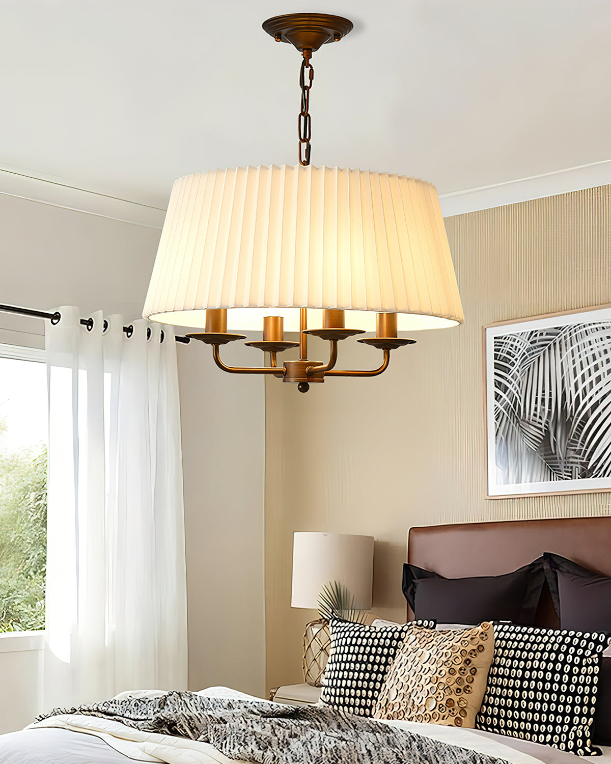 Pembroke Chandelier | Antique Bronze Metal | 4-Light