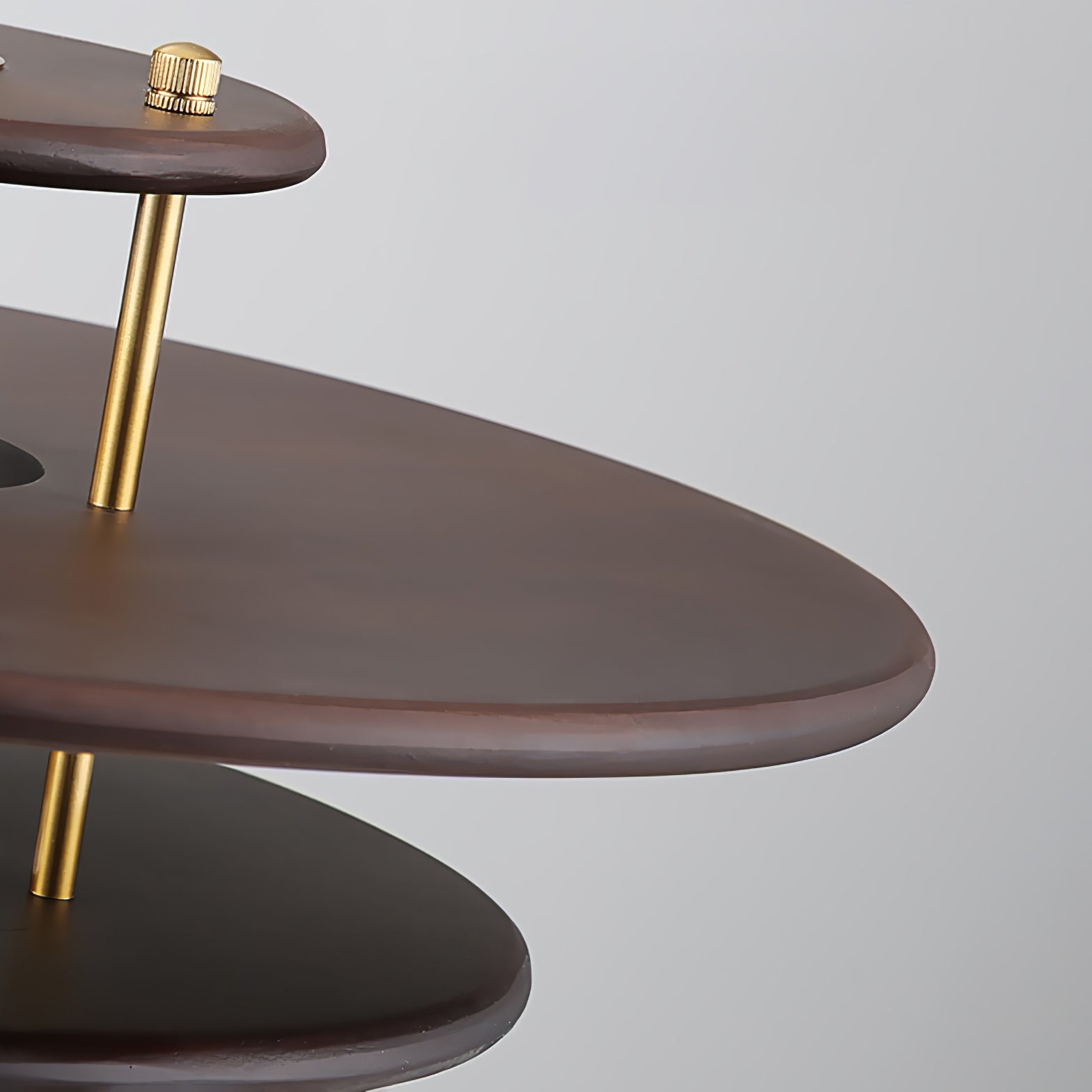 Pendel Pendant Lamp | Wood & Metal | Gold Walnut Finish
