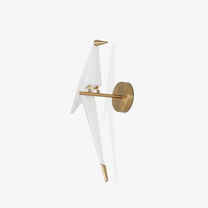 Paper Crane Wall Lamp | Adjustable Metal & PC Design | Set of 2