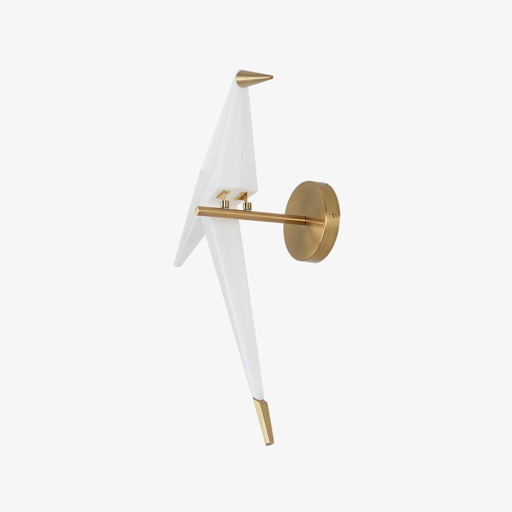 Paper Crane Wall Lamp | Adjustable Metal & PC Design | Set of 2