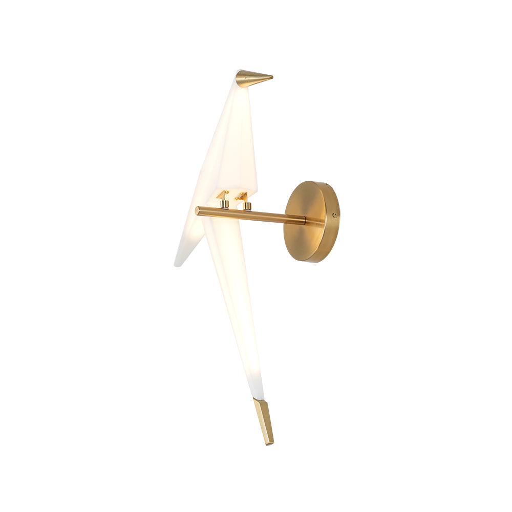 Paper Crane Wall Lamp | Adjustable Metal & PC Design | Set of 2