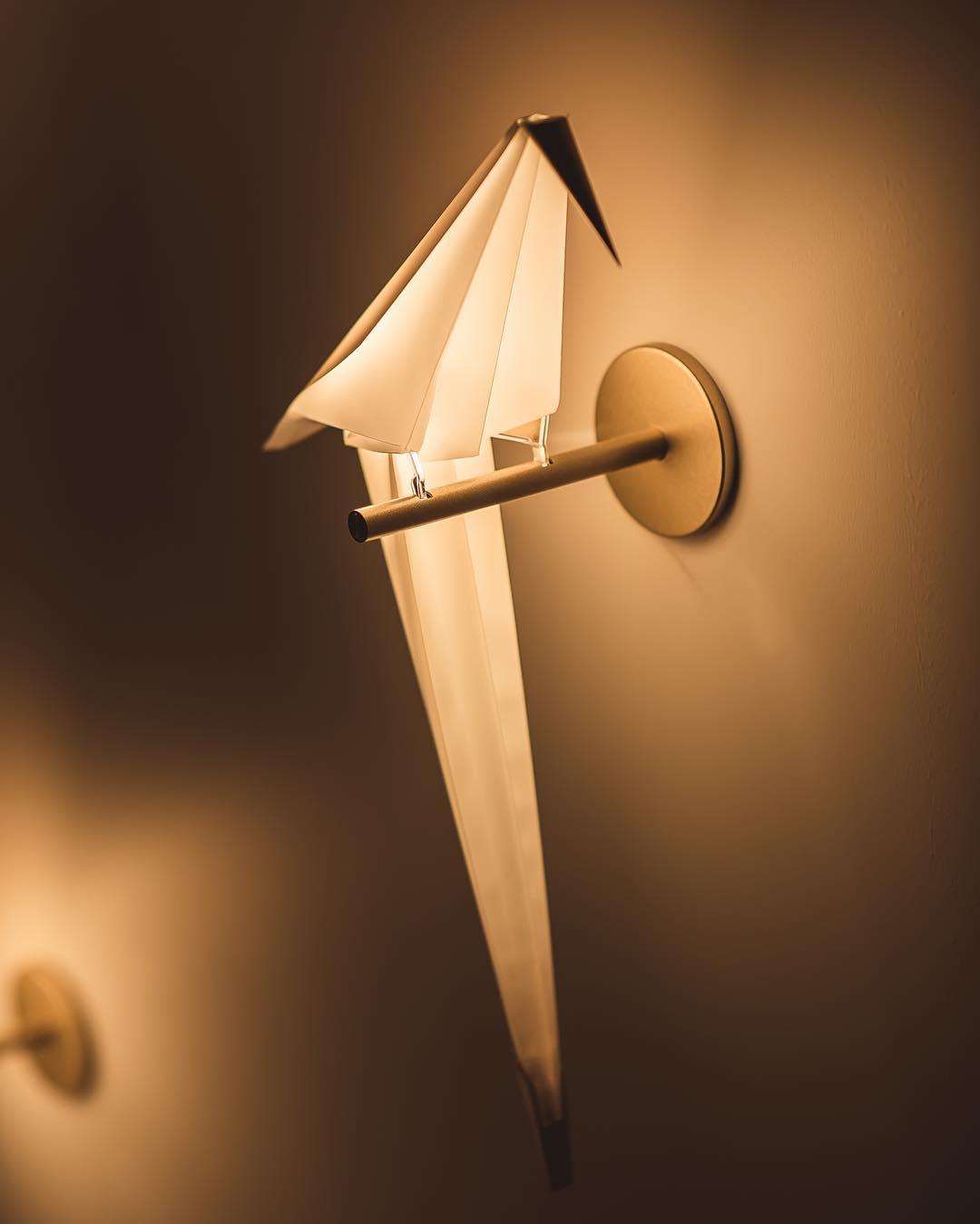 Avian Serenity Wall Lamp | Adjustable Metal & PC | Set of 2