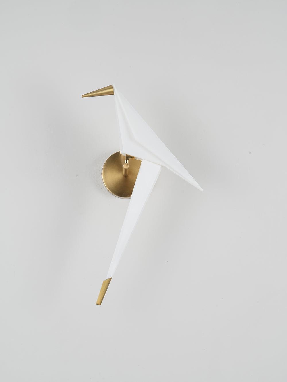 Paper Crane Wall Lamp | Adjustable Metal & PC Design | Set of 2