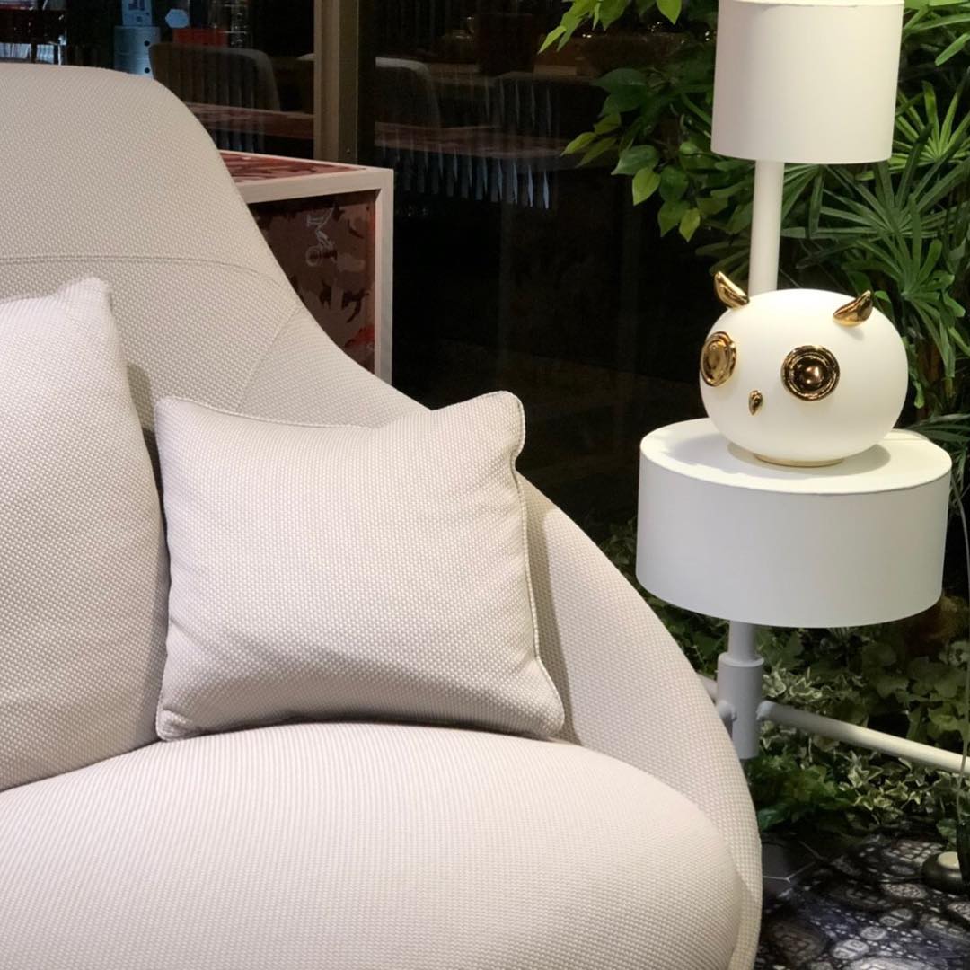 Animal Table Lamp | Frosted Glass & Gold Accents | Owl, Rabbit & Penguin Characters