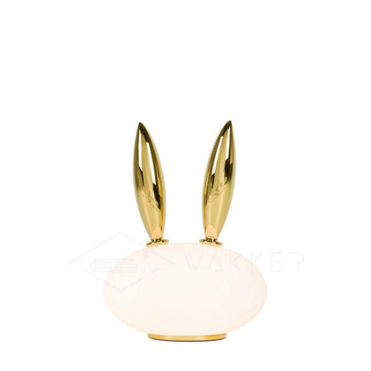 Animal Table Lamp | Frosted Glass & Gold Accents | Owl, Rabbit & Penguin Characters