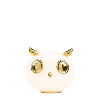 Animal Table Lamp | Frosted Glass & Gold Accents | Owl, Rabbit & Penguin Characters