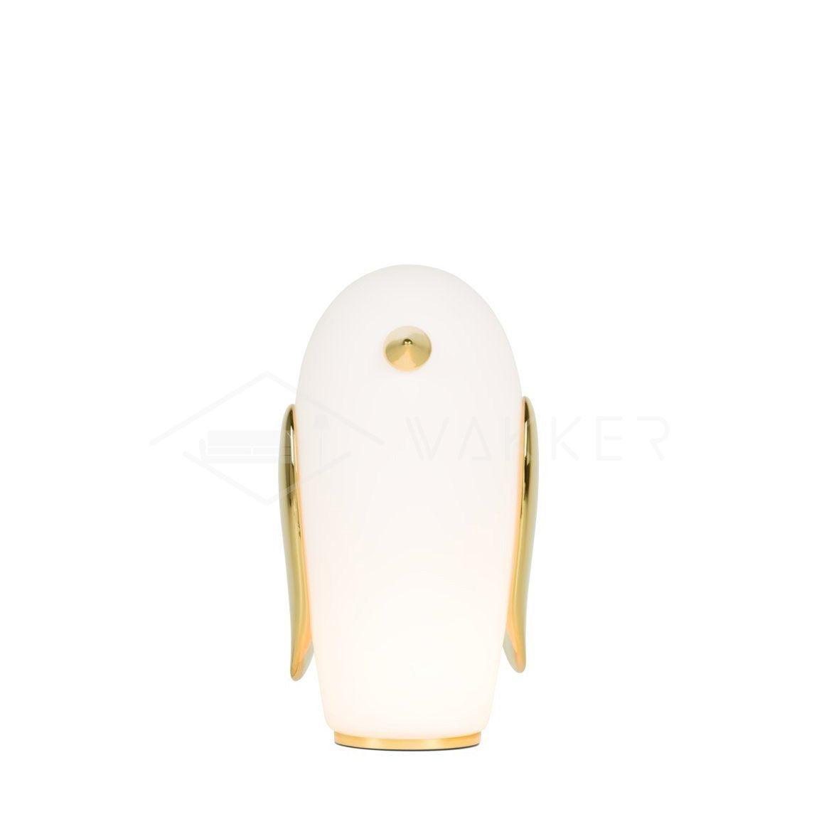 Animal Table Lamp | Frosted Glass & Gold Accents | Owl, Rabbit & Penguin Characters