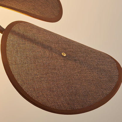 Petal Bloom Wall Lamp | Vintage Chestnut Design | Black & Walnut