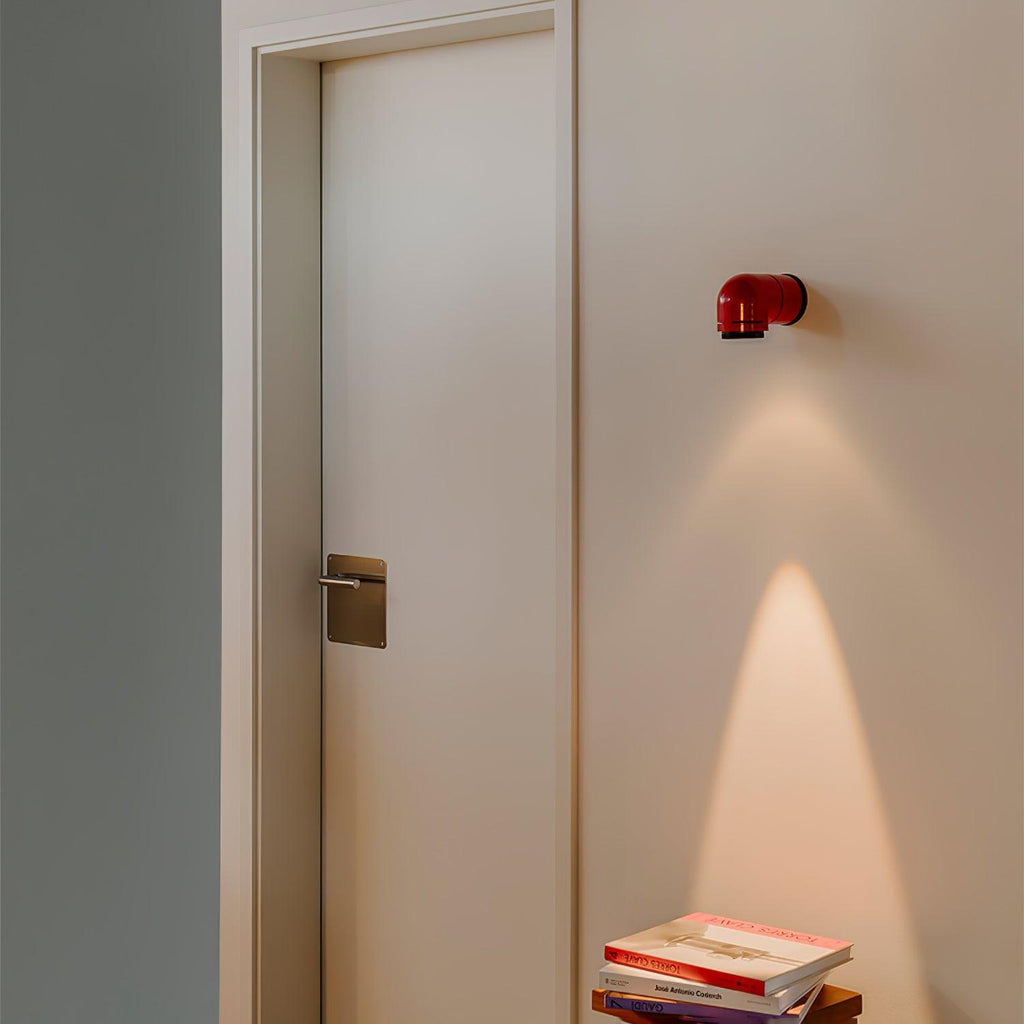 Petit Tatu Wall Light | Aluminum & Metal | Set of 2 | Red & White