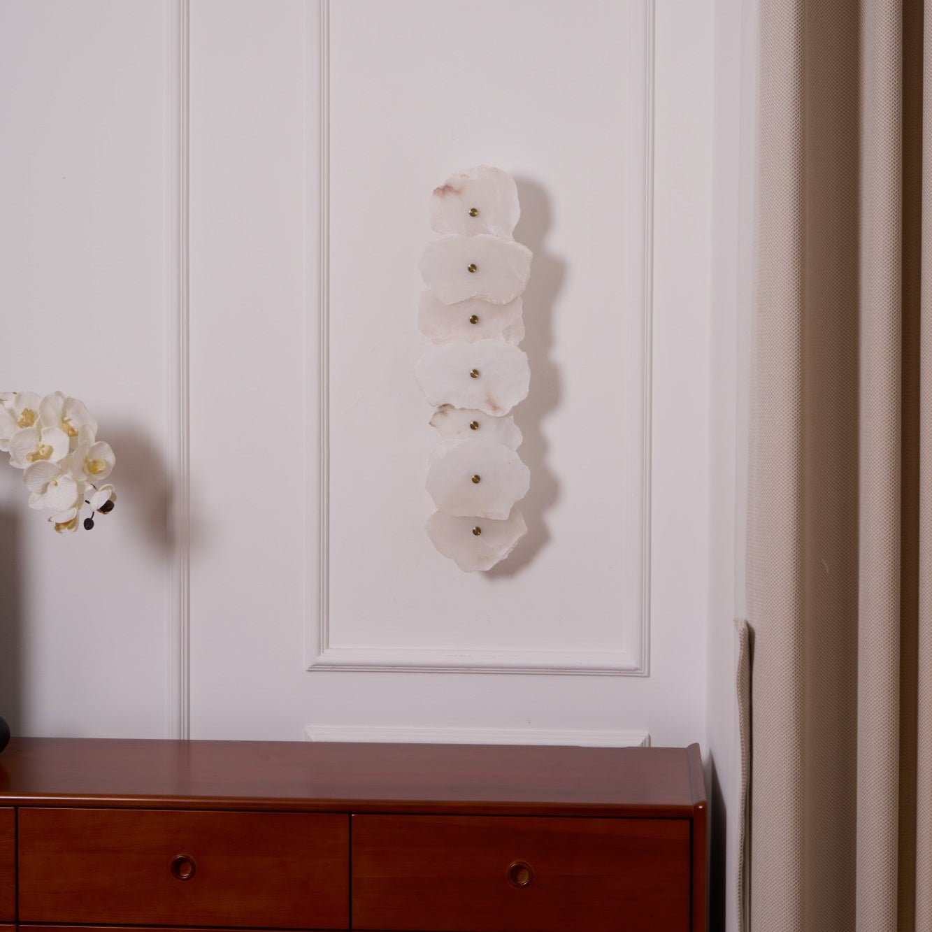 Petra Wall Sconce | Metal & Alabaster | Set of 2
