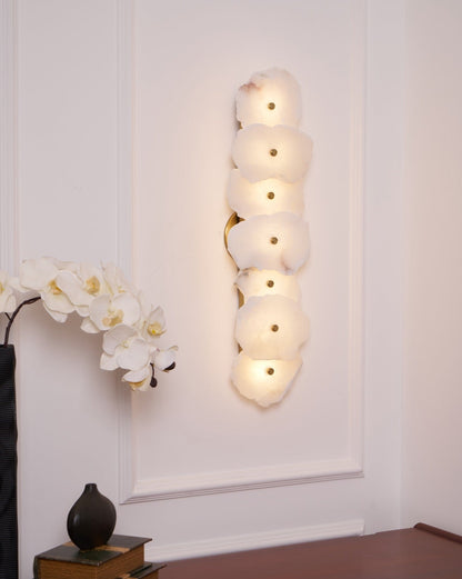 Petra Wall Sconce | Metal & Alabaster | Set of 2
