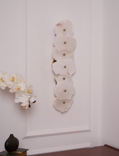 Petra Wall Sconce | Metal & Alabaster | Set of 2