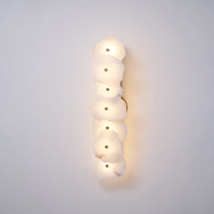 Petra Wall Sconce | Metal & Alabaster | Set of 2