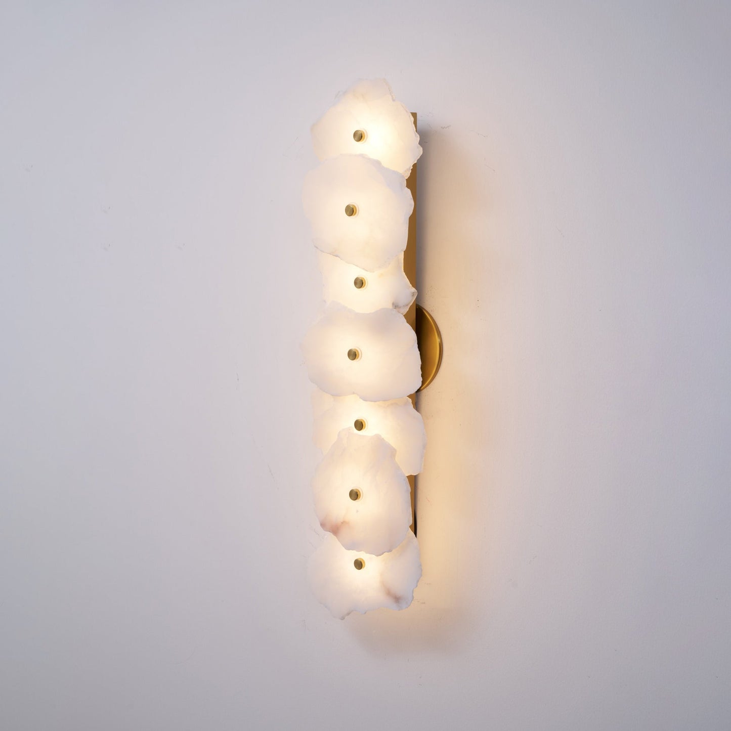 Petra Wall Sconce | Metal & Alabaster | Set of 2