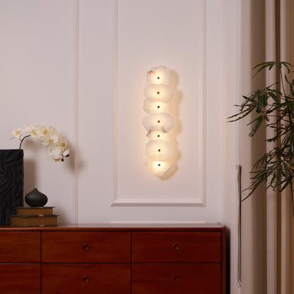 Petra Wall Sconce | Metal & Alabaster | Set of 2