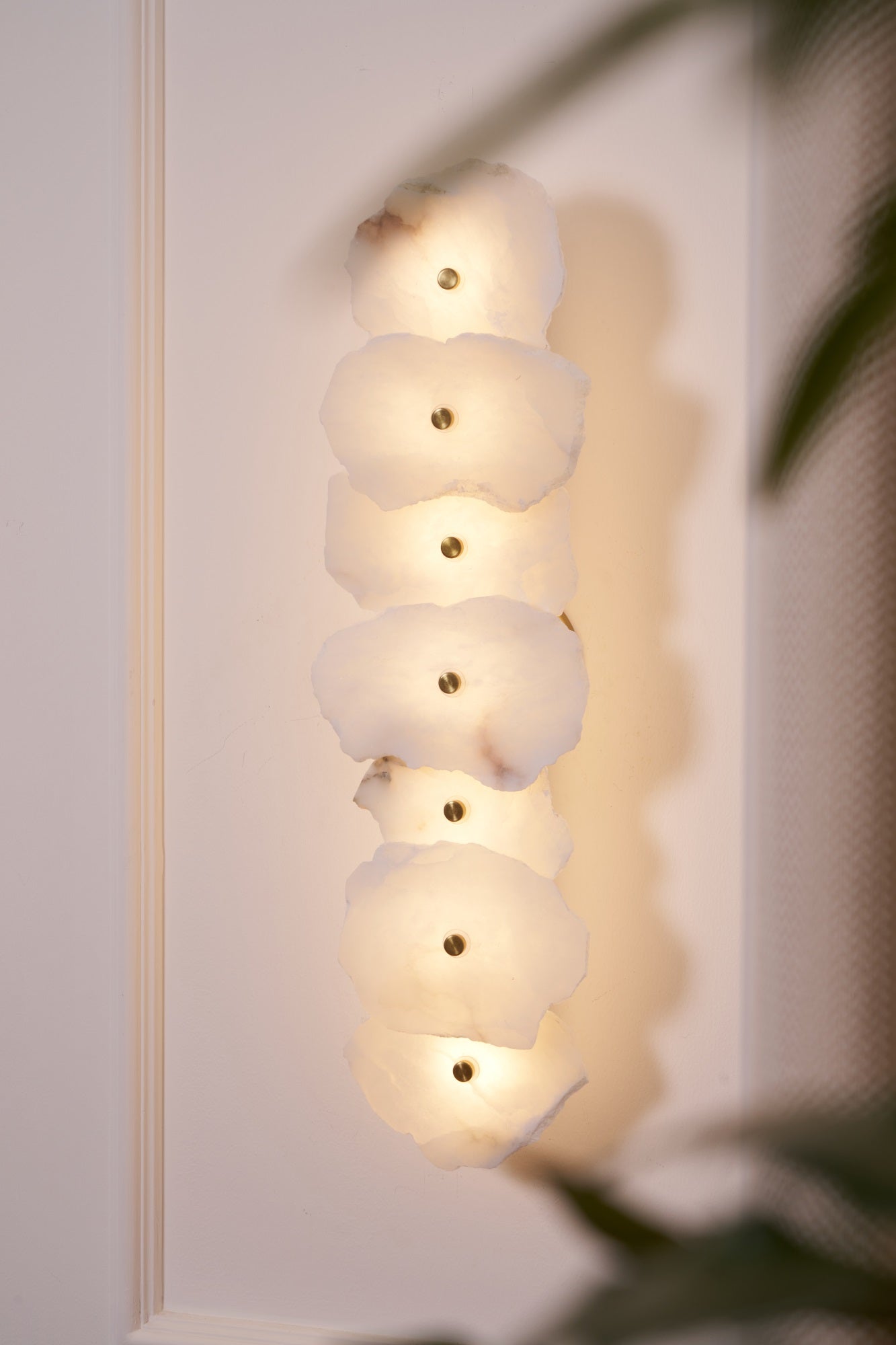 Petra Wall Sconce | Metal & Alabaster | Set of 2