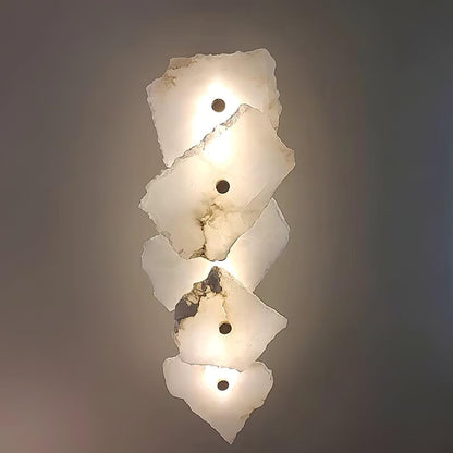 Petra Wall Sconce | Metal & Alabaster | Set of 2