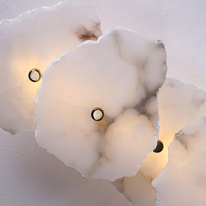 Petra Wall Sconce | Metal & Alabaster | Set of 2
