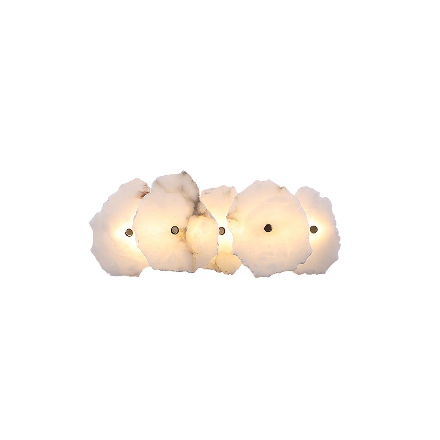 Petra Wall Sconce | Metal & Alabaster | Set of 2