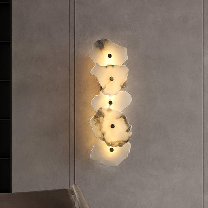 Petra Wall Sconce | Metal & Alabaster | Set of 2