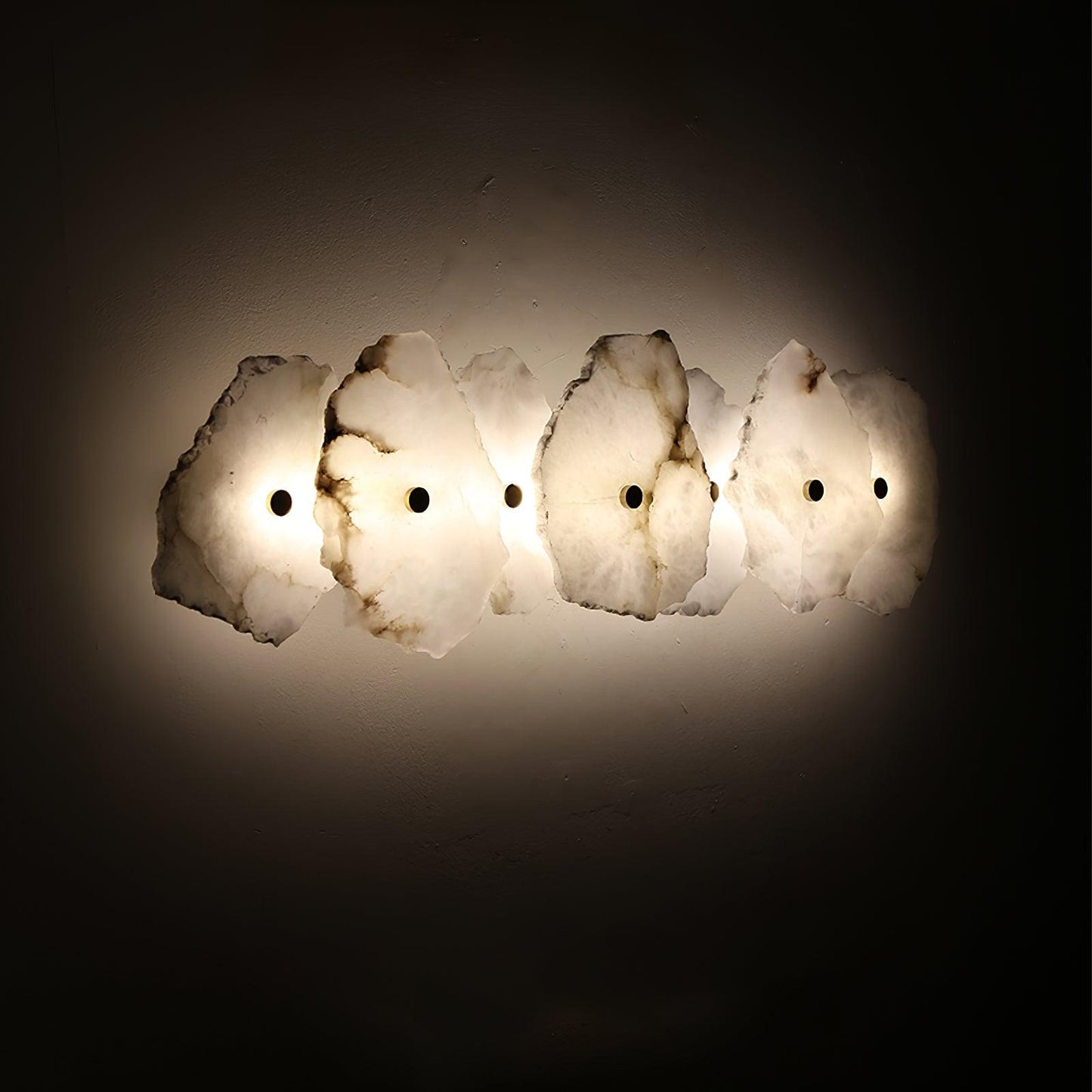 Petra Wall Sconce | Metal & Alabaster | Set of 2