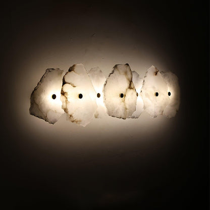 Petra Wall Sconce | Metal & Alabaster | Set of 2