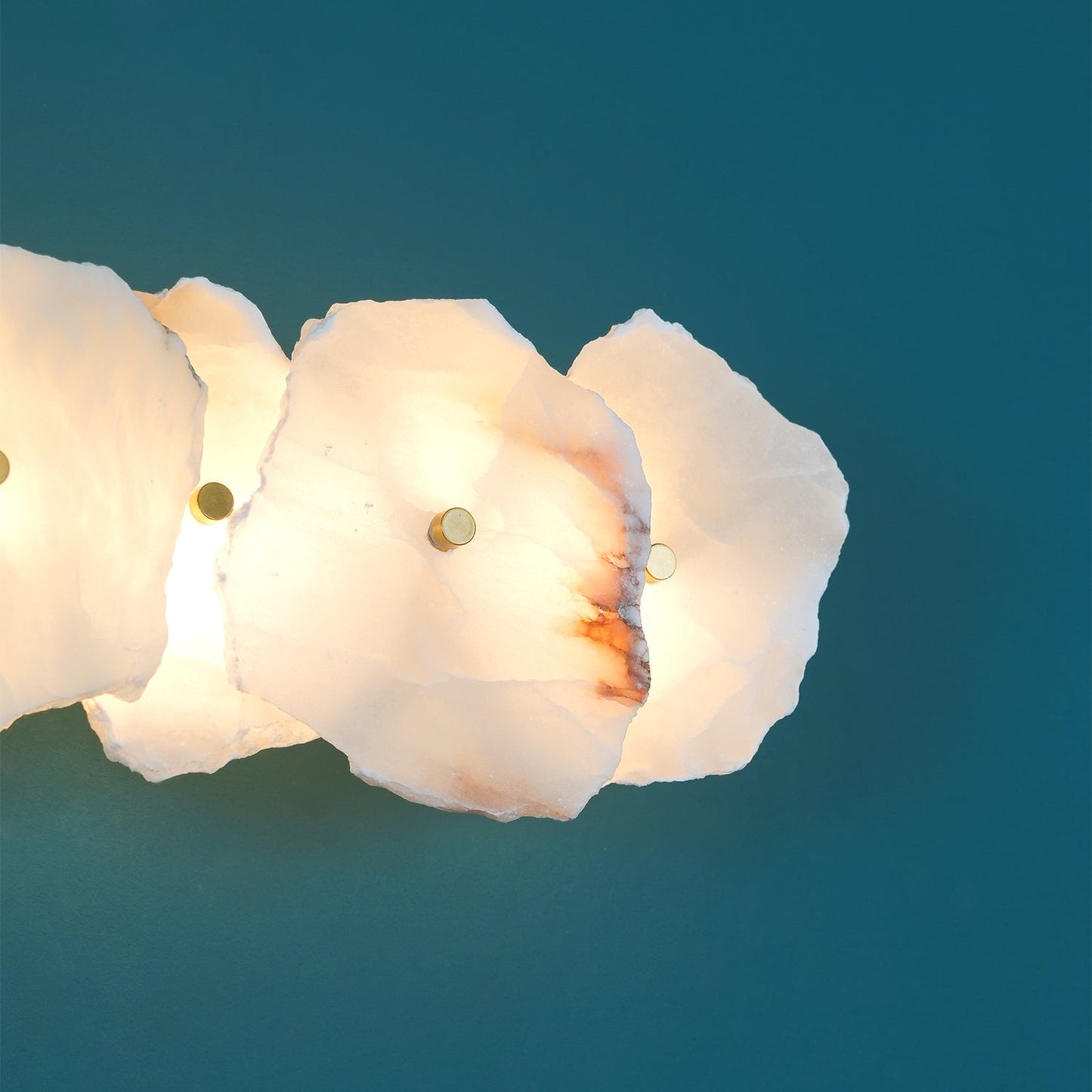 Petra Wall Sconce | Metal & Alabaster | Set of 2