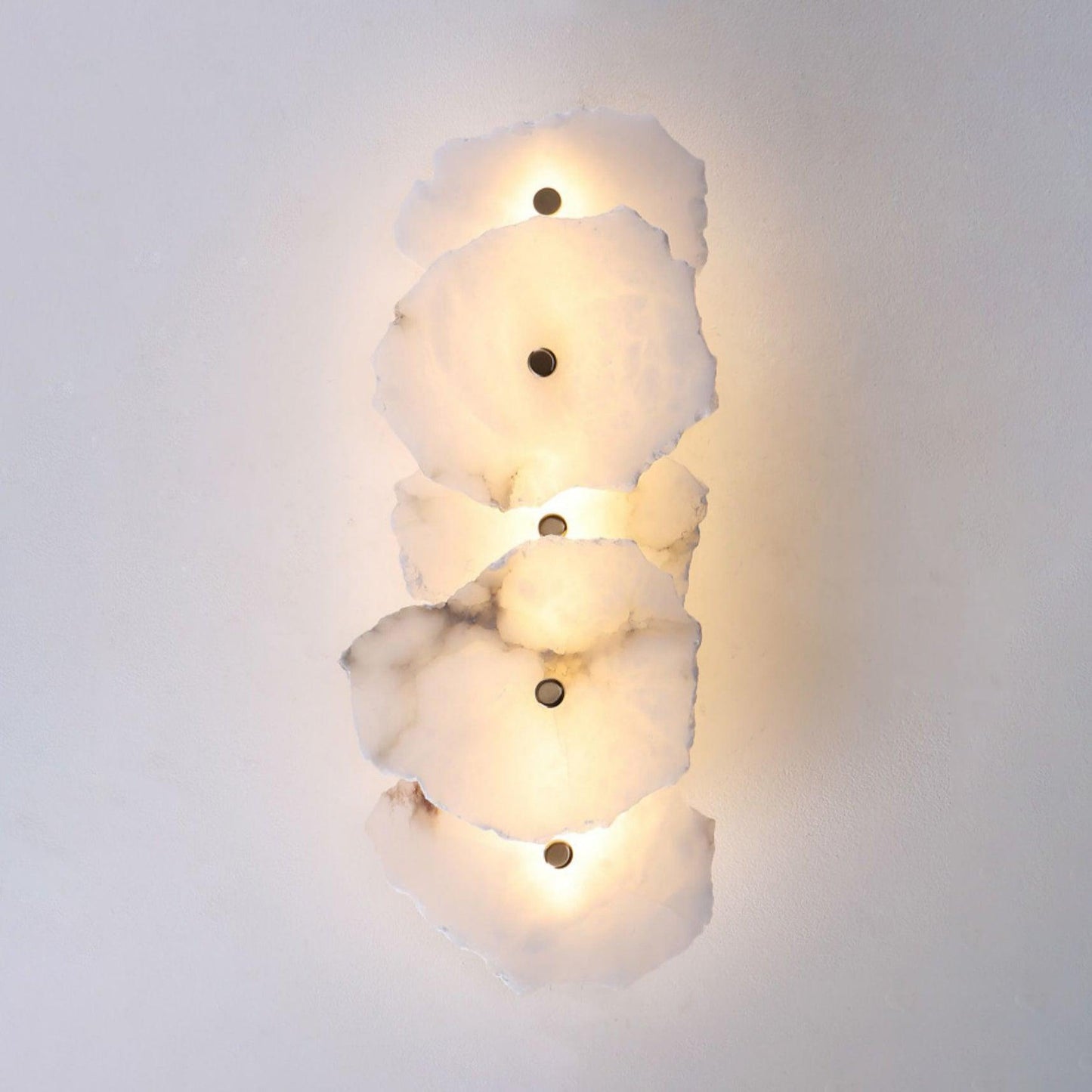 Petra Wall Sconce | Metal & Alabaster | Set of 2