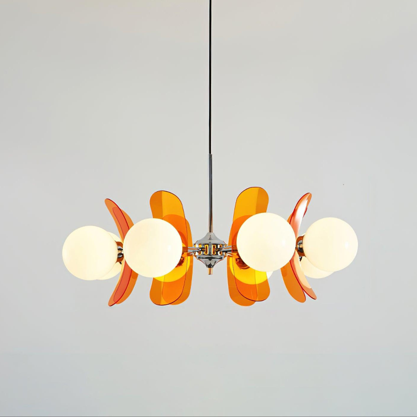 Phosphorescent Chandelier | High-Quality Iron & Glass | 3 to 8 Heads Options