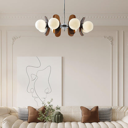Phosphorescent Chandelier | High-Quality Iron & Glass | 3 to 8 Heads Options