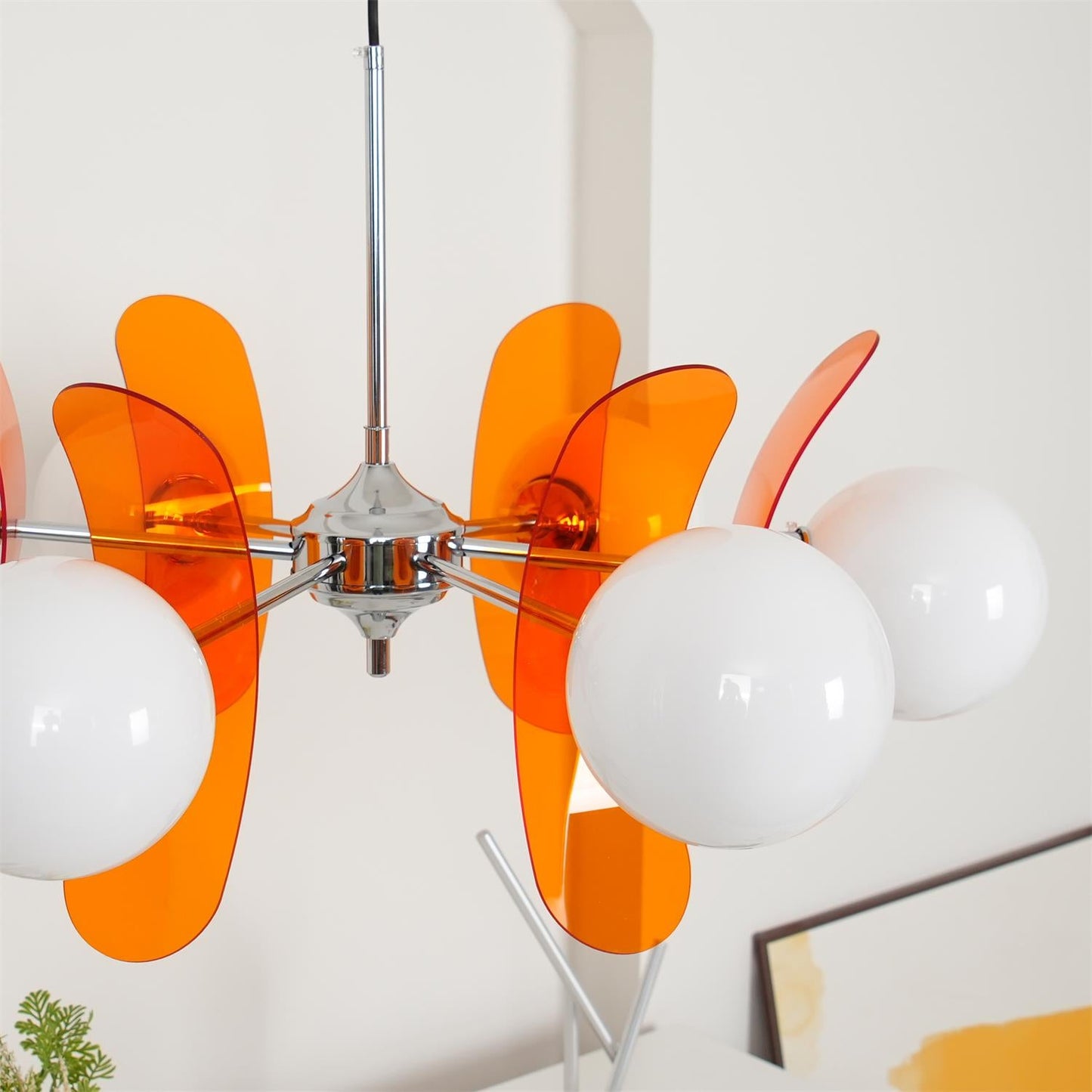Phosphorescent Chandelier | High-Quality Iron & Glass | 3 to 8 Heads Options