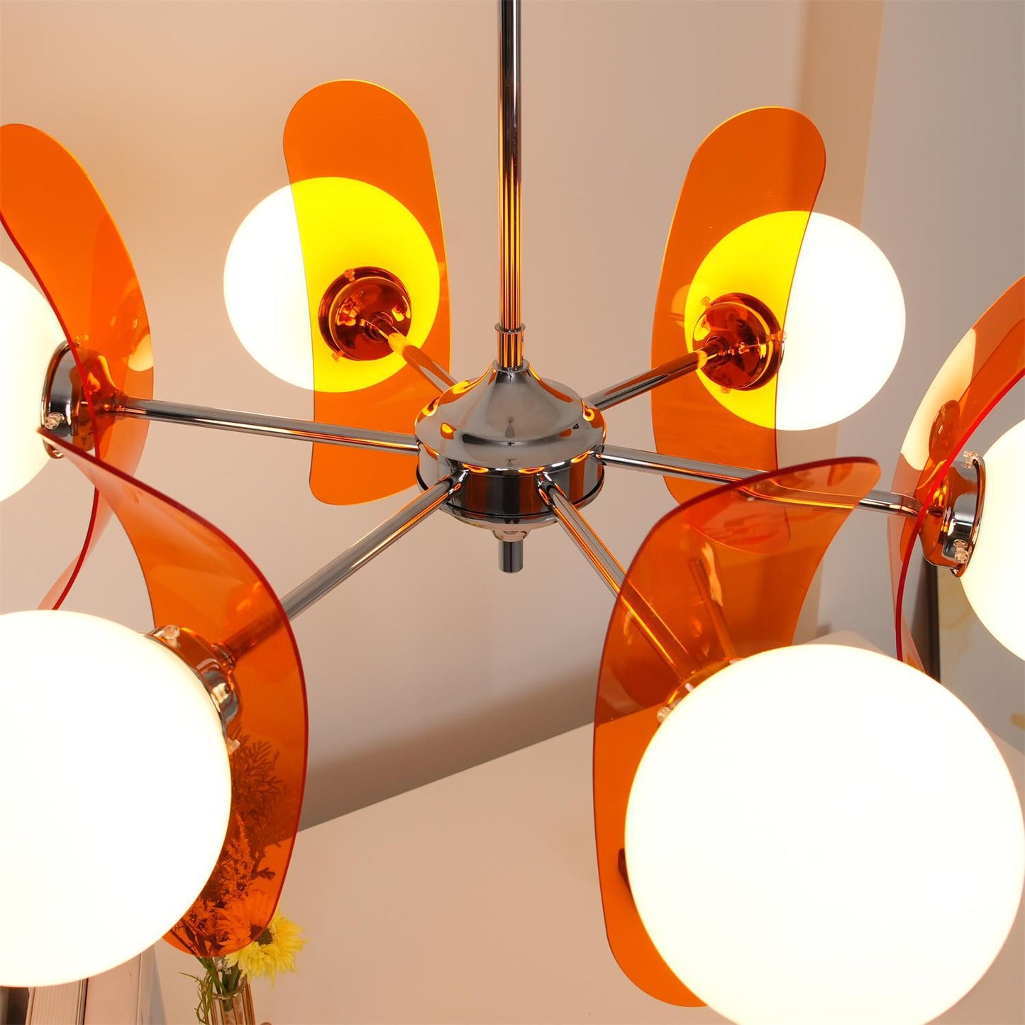 Phosphorescent Chandelier | High-Quality Iron & Glass | 3 to 8 Heads Options