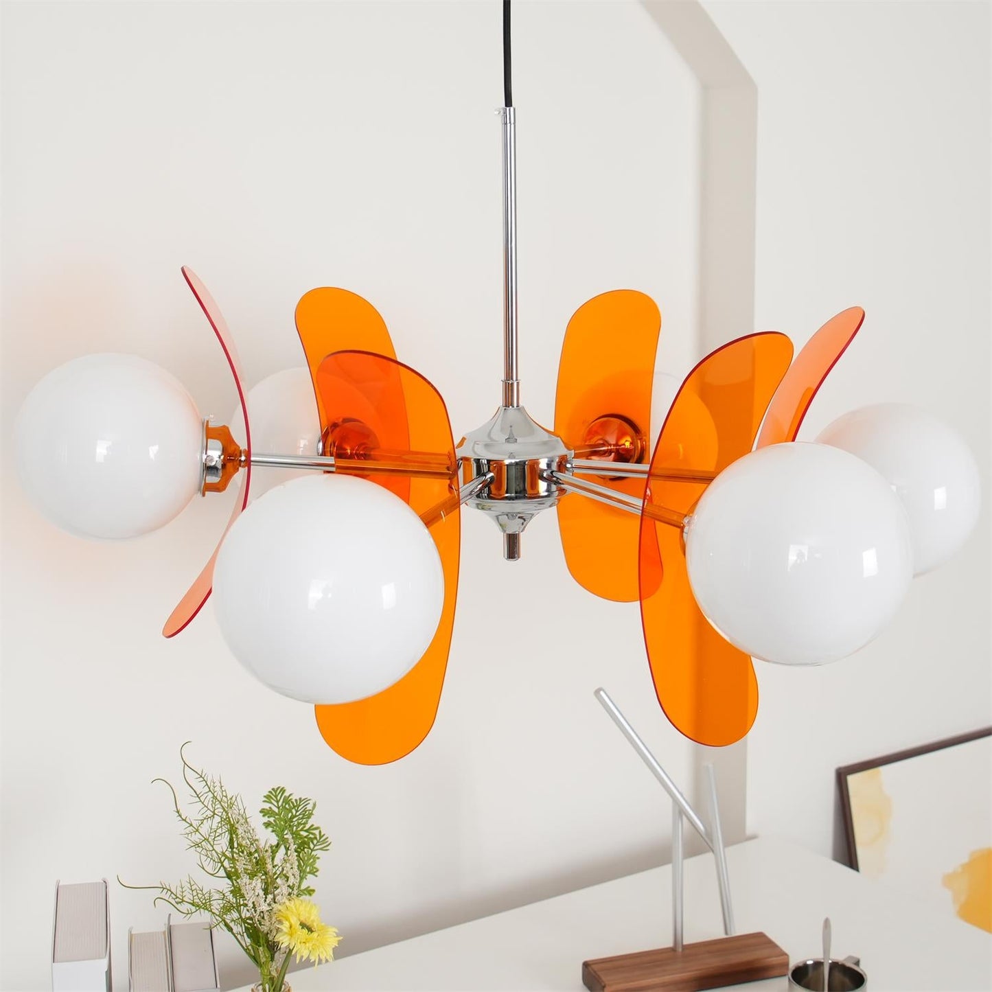 Phosphorescent Chandelier | High-Quality Iron & Glass | 3 to 8 Heads Options