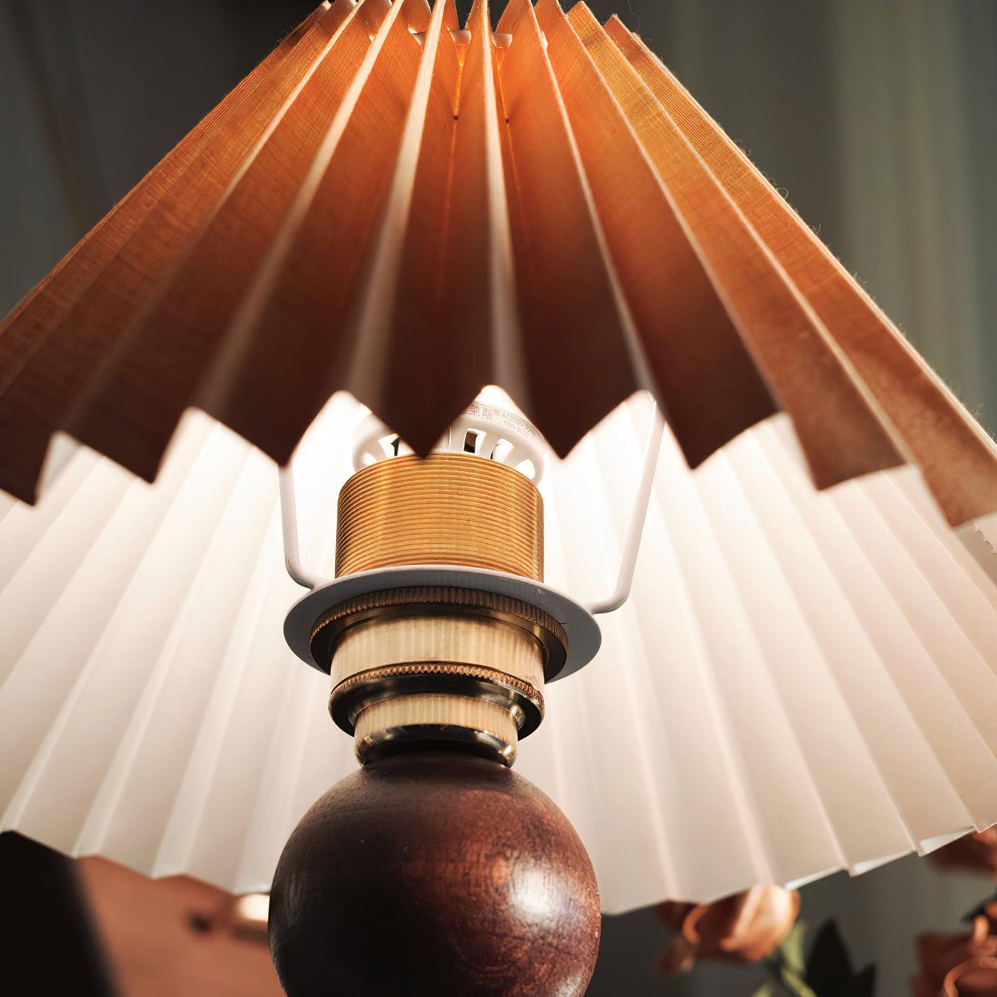 Pia TL Table Lamp | Wood and Iron Frame | 51 cm Height