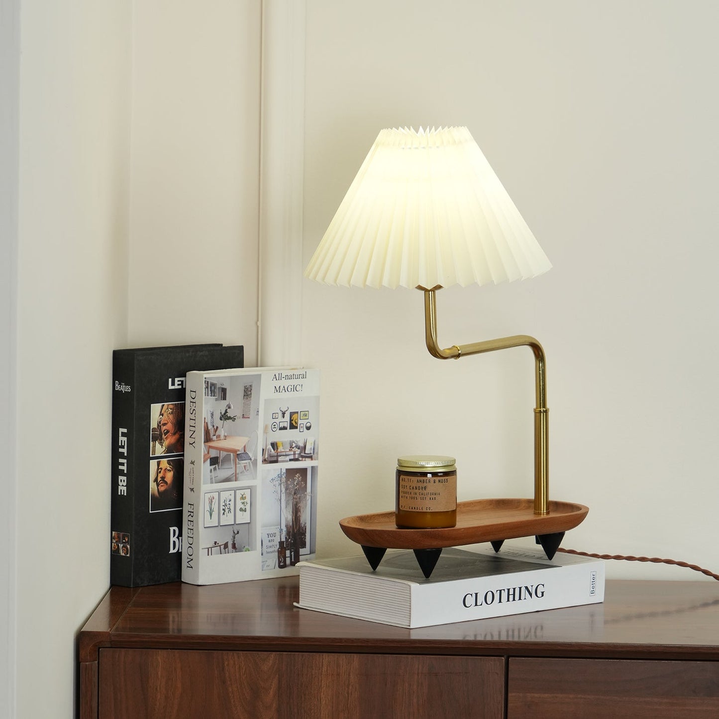 Pia TL Table Lamp | Wood and Iron Frame | 51 cm Height