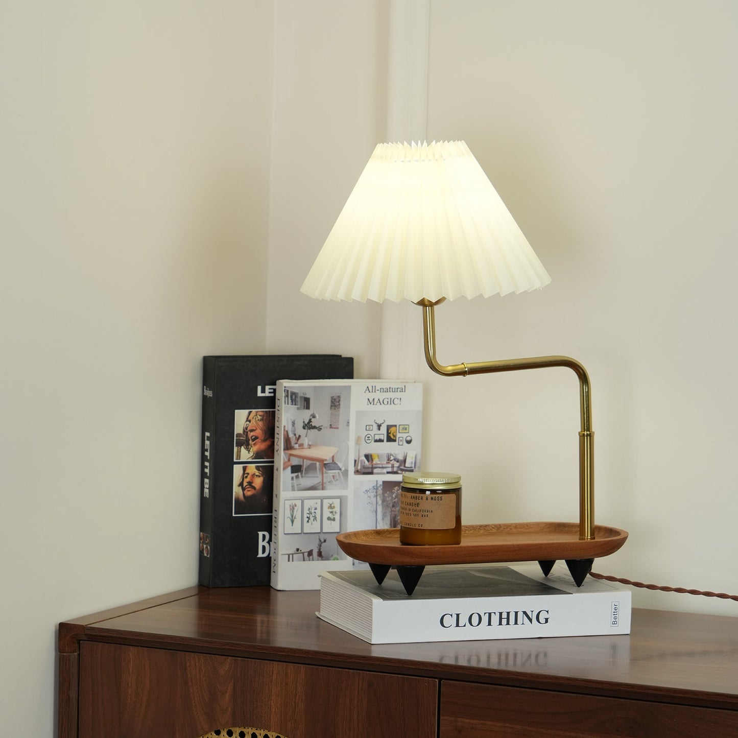Pia TL Table Lamp | Wood and Iron Frame | 51 cm Height