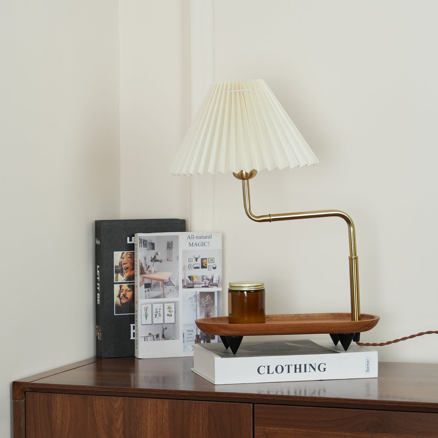 Pia TL Table Lamp | Wood and Iron Frame | 51 cm Height